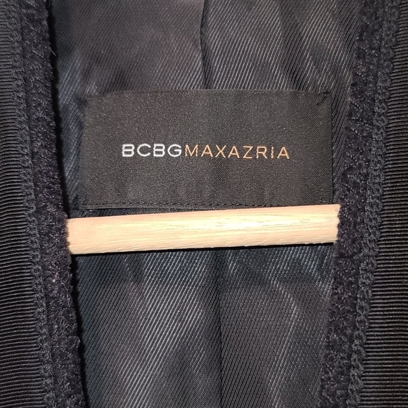 BCBG MAX AZRIA Short Sleeve Belted Leather Blazer, XS - Picture 9 of 16